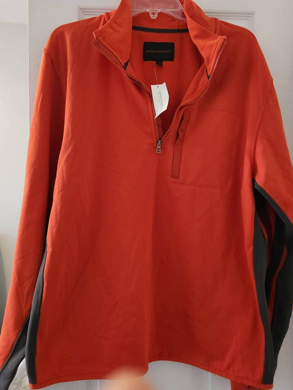 Banana Republic Orange Half-Zip Pullover -XL